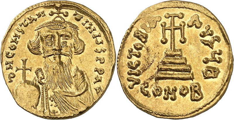 EMPIRE BYZANTIN - BYZANTINE
Constant II (641-668). Solidus ND (651-654), Constan...