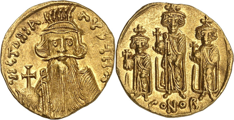 EMPIRE BYZANTIN - BYZANTINE
Constant II (641-668). Solidus ND (659 ?), Constanti...