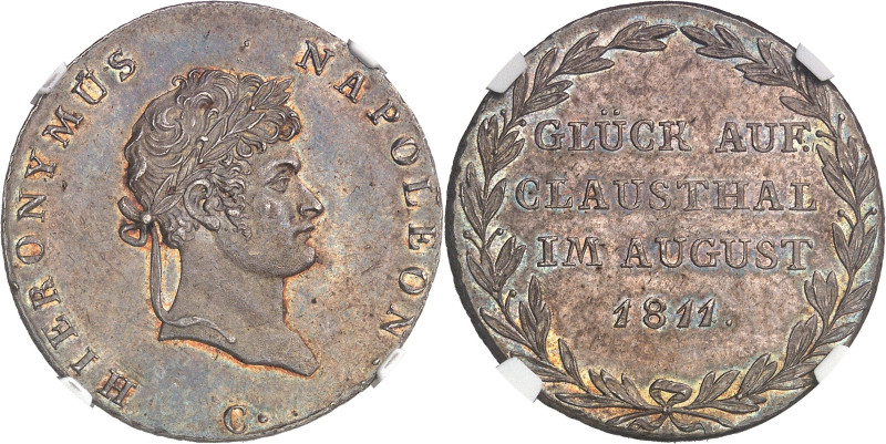 ALLEMAGNE - GERMANY
Westphalie, Jérôme Napoléon (1807-1813). 2/3 de thaler, visi...