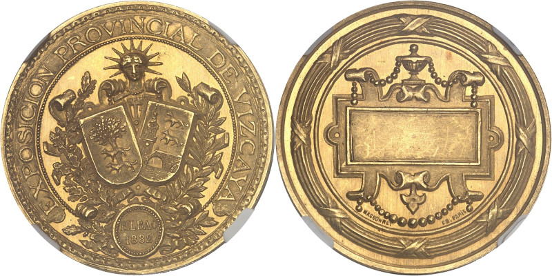 ESPAGNE - SPAIN
Alphonse XII (1874-1885). Médaille d’Or, Exposition provinciale ...