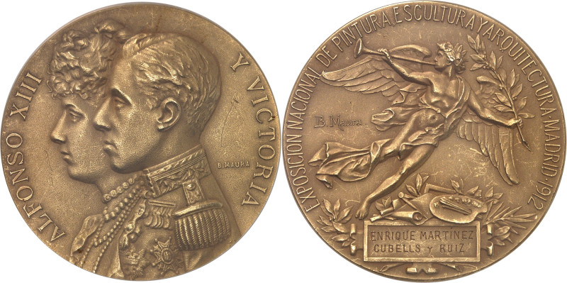 ESPAGNE - SPAIN
Alphonse XIII (1886-1931). Médaille d’Or, Exposition nationale d...