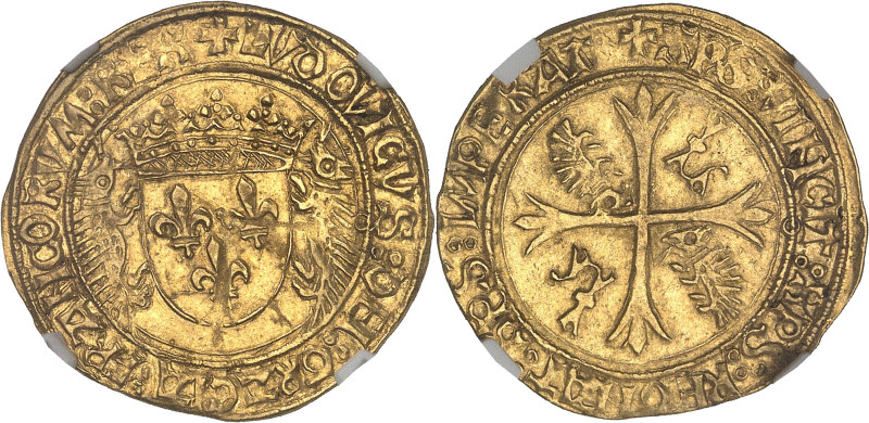 FRANCE / CAPÉTIENS - FRANCE / ROYAL
Louis XII (1498-1514). Écu d’or au porc-épic...