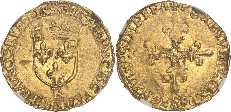 FRANCE / CAPÉTIENS - FRANCE / ROYAL
François Ier (1515-1547). Écu d’or au soleil...