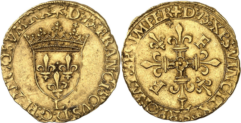 FRANCE / CAPÉTIENS - FRANCE / ROYAL
François Ier (1515-1547). Écu d’or au soleil...