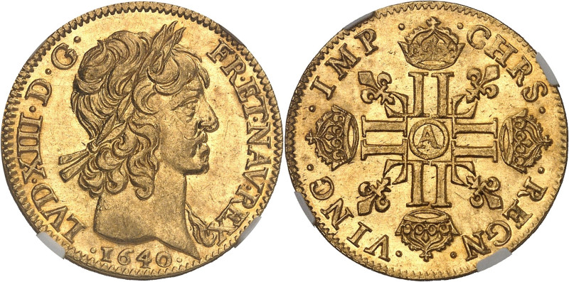 FRANCE / CAPÉTIENS - FRANCE / ROYAL
Louis XIII (1610-1643). Louis d’or à la mèch...