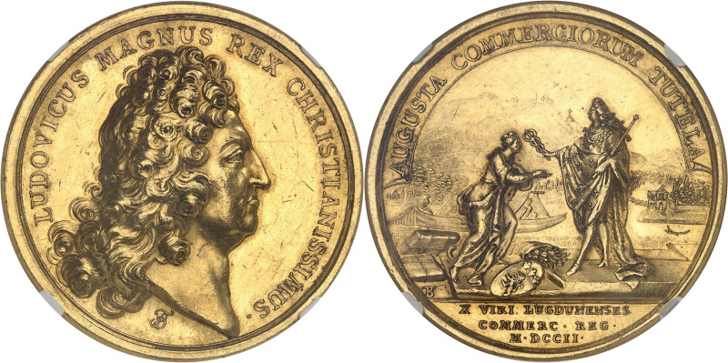 FRANCE / CAPÉTIENS - FRANCE / ROYAL
Louis XIV (1643-1715). Médaille d’Or, Chambr...