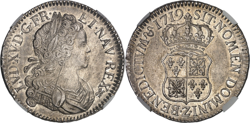 FRANCE / CAPÉTIENS - FRANCE / ROYAL
Louis XV (1715-1774). Écu de France-Navarre ...