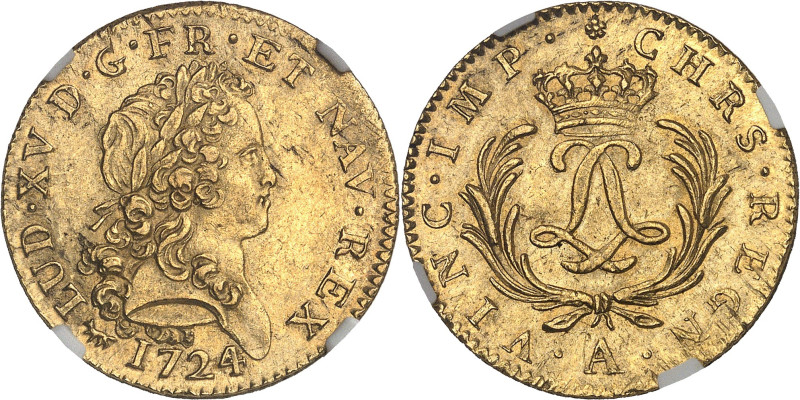 FRANCE / CAPÉTIENS - FRANCE / ROYAL
Louis XV (1715-1774). Double louis d’or dit ...