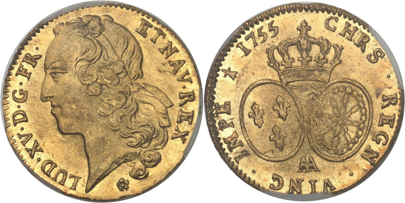 FRANCE / CAPÉTIENS - FRANCE / ROYAL
Louis XV (1715-1774). Double louis d’or au b...