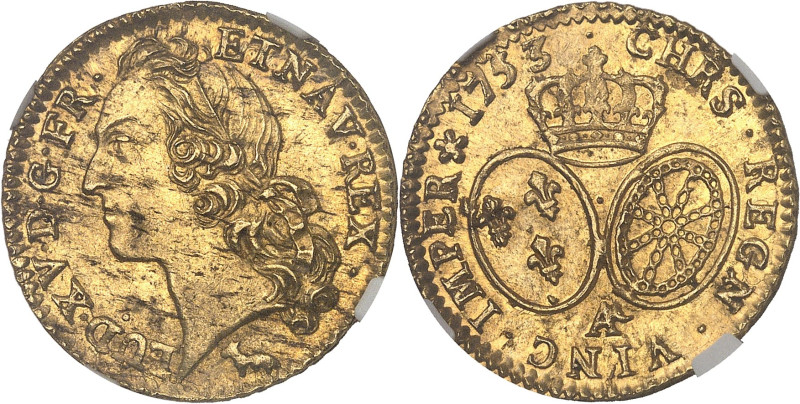 FRANCE / CAPÉTIENS - FRANCE / ROYAL
Louis XV (1715-1774). Louis d’or au bandeau ...