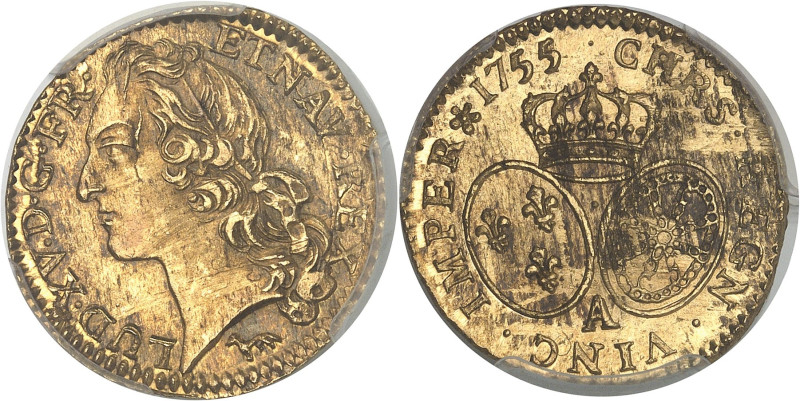 FRANCE / CAPÉTIENS - FRANCE / ROYAL
Louis XV (1715-1774). Louis d’or au bandeau ...