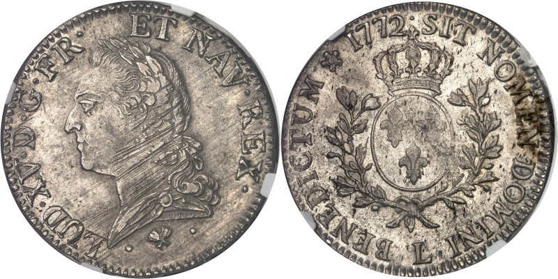 FRANCE / CAPÉTIENS - FRANCE / ROYAL
Louis XV (1715-1774). Écu dit à la vieille t...