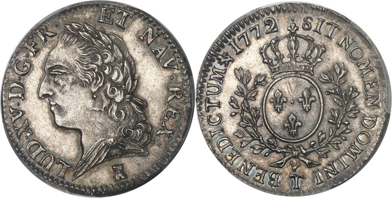 FRANCE / CAPÉTIENS - FRANCE / ROYAL
Louis XV (1715-1774). Demi-écu dit à la viei...