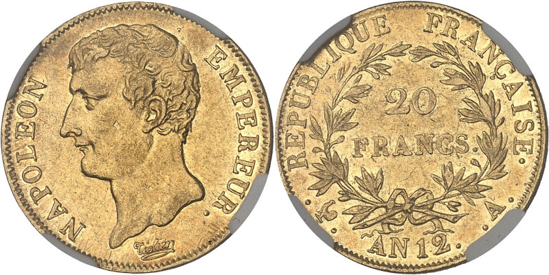 FRANCE
Premier Empire / Napoléon Ier (1804-1814). 20 francs Napoléon Empereur An...