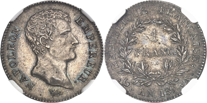 FRANCE
Premier Empire / Napoléon Ier (1804-1814). 1 franc calendrier révolutionn...