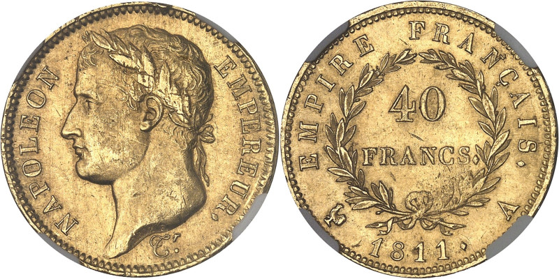 FRANCE
Premier Empire / Napoléon Ier (1804-1814). 40 francs Empire 1811, A, Pari...