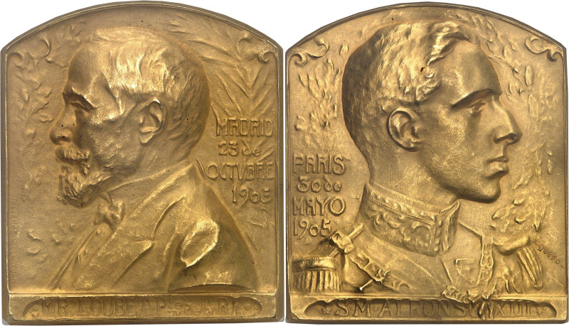 FRANCE
IIIe République (1870-1940). Médaille d’Or, visite du président Émile Lou...