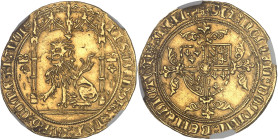 FRANCE / FÉODALES - FRANCE / FEUDAL
Hainaut (comté de), Philippe le Bon (1434-1467). Lion d’or ND, Valenciennes.
Av. PHSx DEIx GRAx DVXx BVRGx COMESx ...