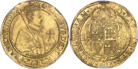 GRANDE-BRETAGNE - UNITED KINGDOM
Jacques Ier (1603-1625). Souverain ou Unité d’or de 20 shillings, 4e buste ND (1606-1607), Londres.
Av. (différent) I...