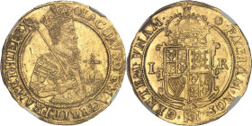 GRANDE-BRETAGNE - UNITED KINGDOM
Jacques Ier (1603-1625). Souverain ou Unité d’or de 20 shillings, 4e buste ND (1605-1606), Londres.
Av. (différent) I...