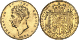 GRANDE-BRETAGNE - UNITED KINGDOM
Georges IV (1820-1830). 2 souverains (2 pounds), Flan bruni (PROOF) 1826, Londres.
Av. GEORGIUS IV DEI GRATIA. Buste ...