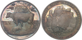 GRANDE-BRETAGNE - UNITED KINGDOM
Victoria (1837-1901). Médaille d’argent, prix de “The british dairy farmer’s association” 1891, Birmingham.
Av. Paysa...