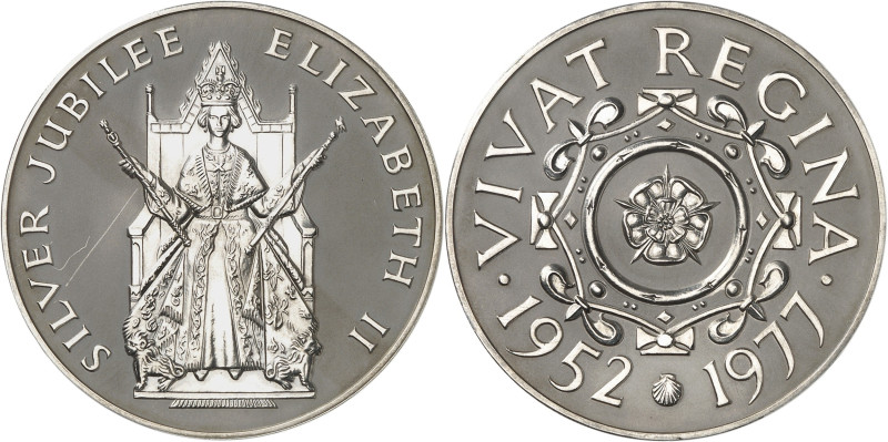 GRANDE-BRETAGNE - UNITED KINGDOM
Élisabeth II (1952-2022). Médaille de platine, ...