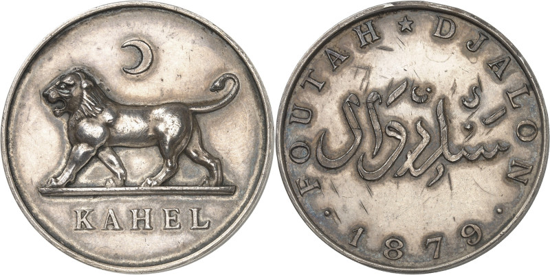 GUINÉE - GUINEA
Labé (région du), Fouta-Djalon. Module de 5 francs 1879, Paris (...