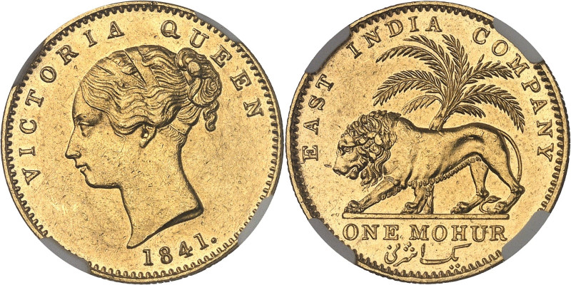 INDES BRITANNIQUES - BRITISH INDIES
Victoria (1837-1901). Mohur, légende continu...