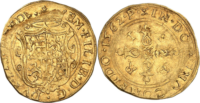 ITALIE - ITALY
Savoie, Emmanuel-Philibert (1553-1580). Écu d’or au soleil, 5e ty...