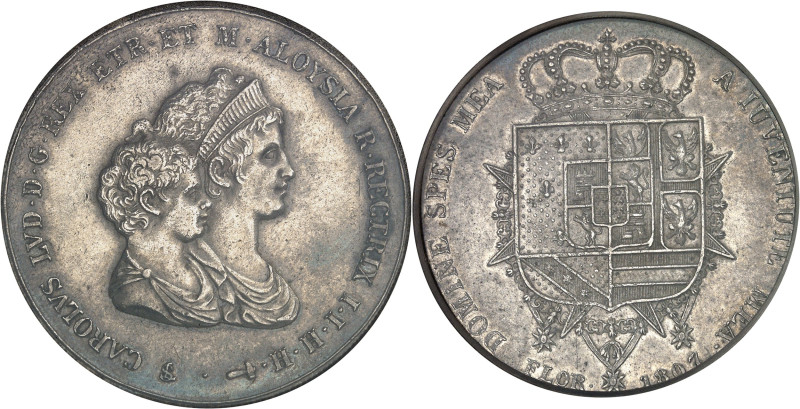 ITALIE - ITALY
Toscane (Grand-duché de), Charles Louis (1803-1807). Dena de 10 l...