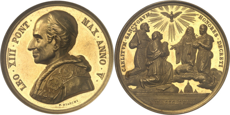 ITALIE - ITALY
Vatican, Léon XIII (1878-1903). Médaille d’Or annuelle, quatre no...