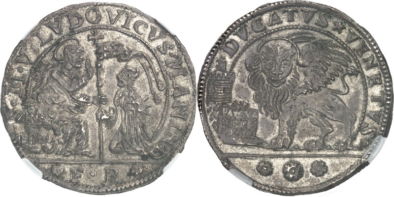 ITALIE - ITALY
Venise, Ludovic Manin (1789-1797). Piéfort du ducaton ou double d...