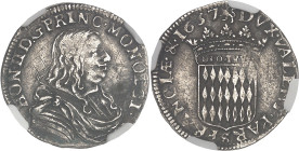 MONACO
Honoré II (1604-1662). Pièce de 5 sols ou 1/12e d’écu 1657, Monaco.
Av. HON. II. D. G. PRINC. MONOECI. Buste drapé et cuirassé à droite. 
Rv. (...