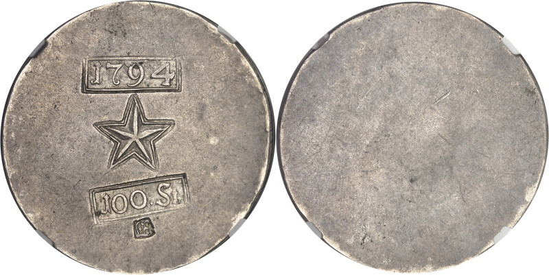 PAYS-BAS - NETHERLANDS
Maastricht, siège de (1794). 100 stuivers (daldre) 1794, ...