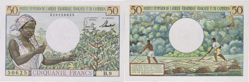 AFRIQUE ÉQUATORIALE FRANÇAISE - FRENCH EQUATORIAL AFRICA
50 francs Institut d’Ém...