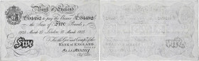 ANGLETERRE - UNITED KINGDOM
Lot de 2 billets - 5-10 pounds 1921/1925.

P.312h - P.313d.
Série E095 - numéro 04492 et série L9 - numéro 52142.
Très jol...