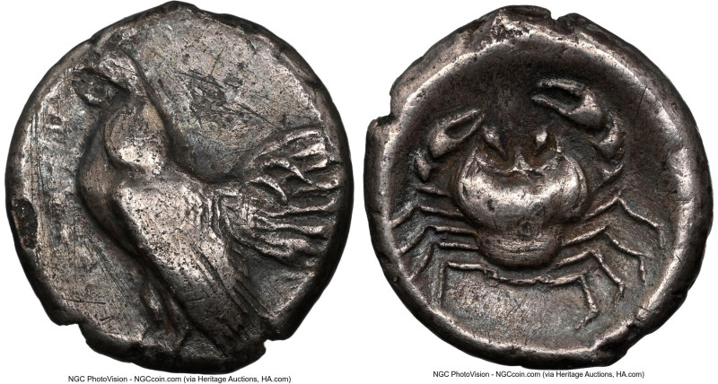 SICILY. Himera. Ca. 483-470 BC. AR didrachm (20mm, 8.36 gm, 7h). NGC Choice VF 5...