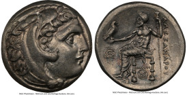MACEDONIAN KINGDOM. Alexander III the Great (336-323 BC). AR tetradrachm (26mm, 17.16 gm, 1h). NGC Choice AU 5/5 - 4/5. Posthumous issue of Miletus, u...