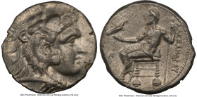 MACEDONIAN KINGDOM. Alexander III the Great (336-323 BC). AR tetradrachm (25mm, 17.12 gm, 11h). NGC Choice XF 2/5 - 5/5. Late lifetime-early posthumou...