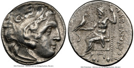 MACEDONIAN KINGDOM. Alexander III the Great (336-323 BC). AR drachm (17mm, 12h). NGC XF. Posthumous issue of Colophon, ca. 310-301 BC. Head of Heracle...