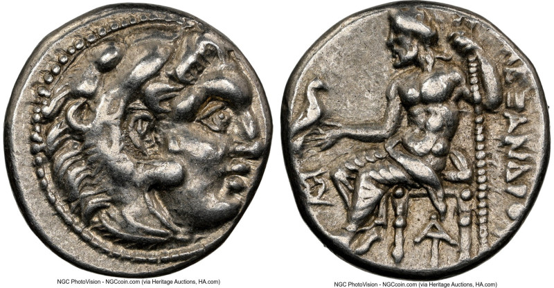 MACEDONIAN KINGDOM. Alexander III the Great (336-323 BC). AR drachm (16mm, 11h)....