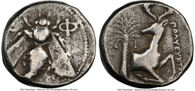 IONIA. Ephesus. Ca. 4th century BC. AR tetradrachm (22mm, 15.17 gm, 1h). NGC Fin...