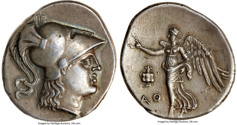 PAMPHYLIA. Side. Ca. 3rd-2nd centuries BC. AR tetradrachm (32mm, 16.59 gm, 1h). ...