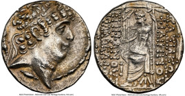 SELEUCID KINGDOM. Philip I Philadelphus (ca. 95/4-76/5 BC). AR tetradrachm (27mm, 1h). NGC Choice XF. Posthumous issue of Antioch on the Orontes, ca. ...