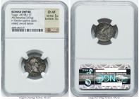 Trajan (AD 98-117). AR denarius (19mm, 3.01 gm, 7h). NGC Choice VF 5/5 - 3/5. Rome, AD 103-111. IMP TRAIANO AVG GER DAC P M TR P COS V P P, laureate h...