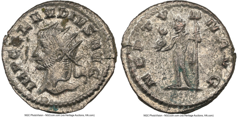 Claudius II (AD 268-270). BI antoninianus (20mm, 11h). NGC MS, Silvering. Antioc...