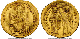 Romanus III Argyrus (AD 1028-1034). AV histamenon nomisma (23mm, 4.39 gm, 6h). NGC Choice XF 5/5 - 2/5, slight bend, brushed, marks. Constantinople. +...