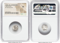 ANCIENT LOTS. Greek. Carian Islands. Rhodes. Lot of two (2) AR issues. One (1) NGC VF, and one (1) ANACS Fine 12, corroded, adhesions. Includes: Two R...