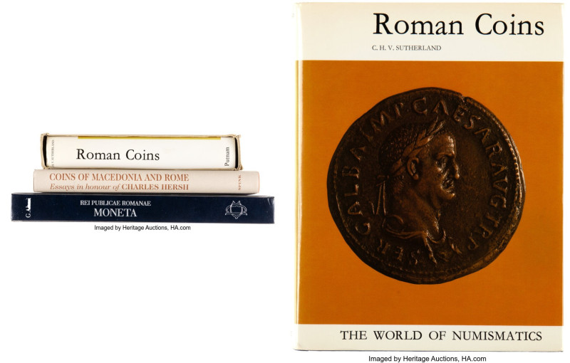 LITERATURE. Ancient coin books. Roman Republic, Roman Imperial, and Macedonia. L...